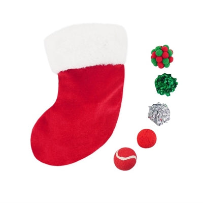 Amor-Komet-Weihnachtsstrumpf mit 5 Kugeln