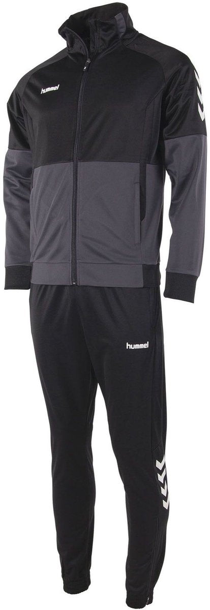 Hummel authentic polyesterpak kinderen - zwart antraciet | maat: 116