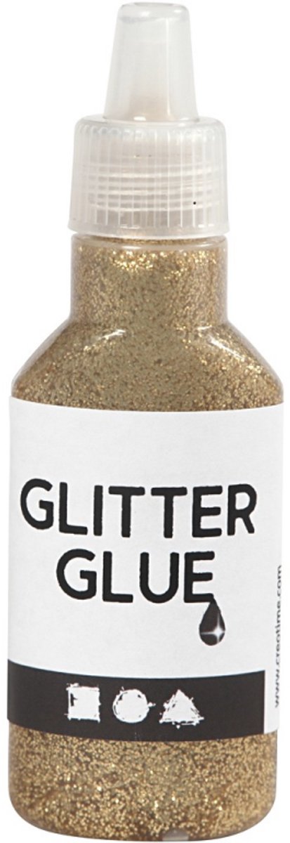Kreativfirma Glitzer Kleber Gold, 25ml