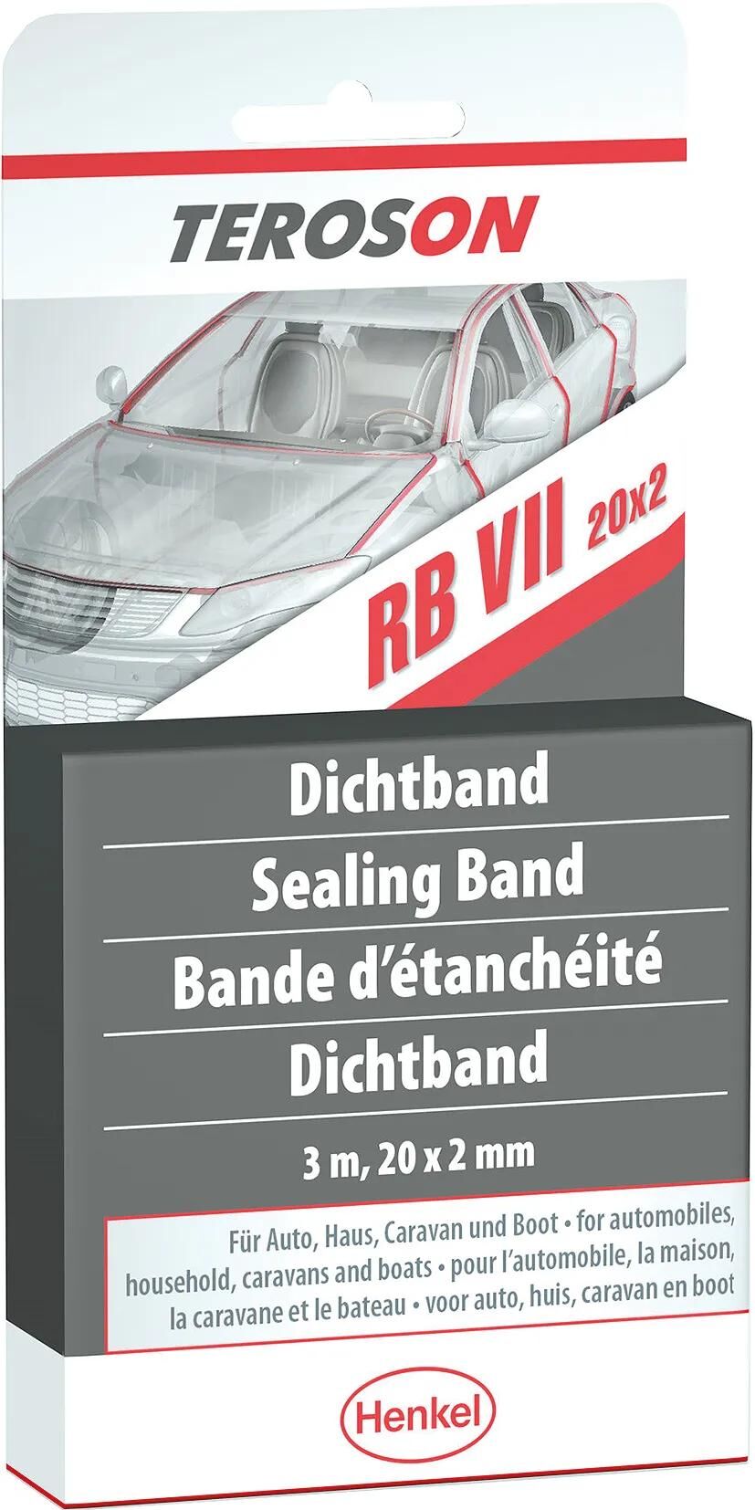 Teroson Kunststoffdichtband Terostat VII (Terostat Rundprofil) Terostat VII 20x2mm 3m SB weißes Dichtband