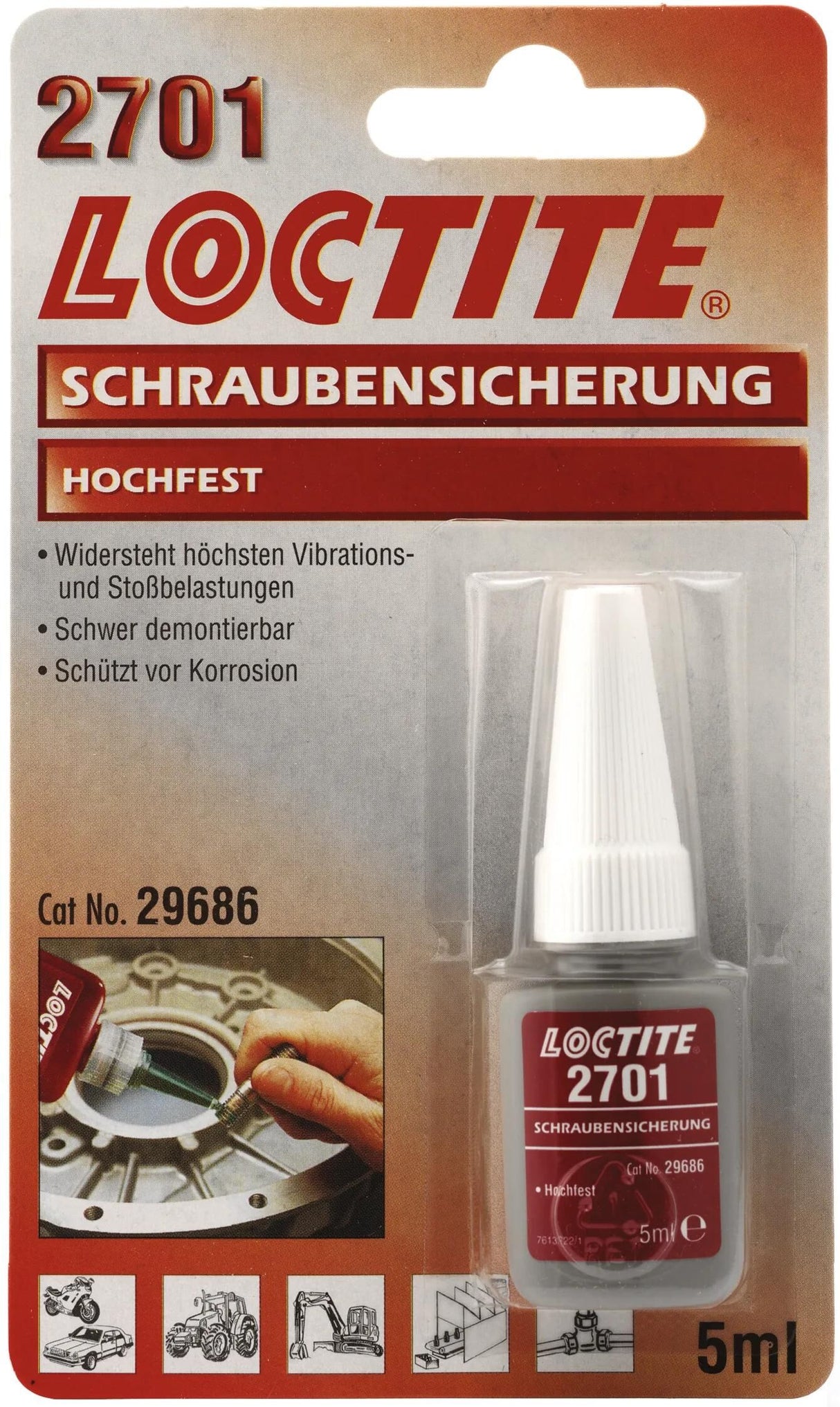 Loctite 2701 hochfester Schraubensicherungslack 5 ml
