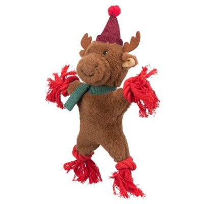Trixie Weihnachts-Rentier-Plüsch-Zahnseide-Seil