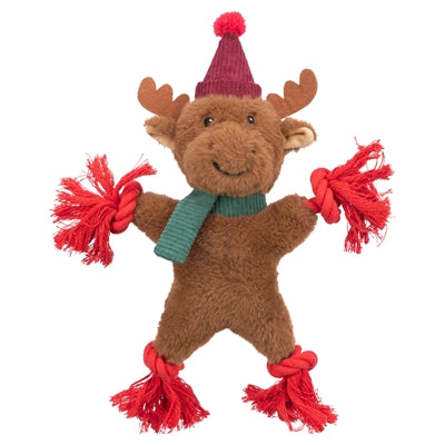 Trixie Weihnachts-Rentier-Plüsch-Zahnseide-Seil