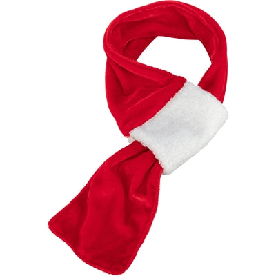 Trixie Weihnachtsschal Samtoptik rot weiß