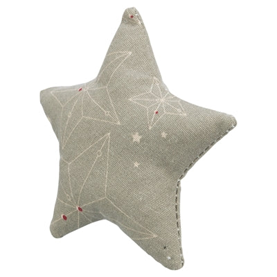 Trixie Weihnachtsspielkissen Stern mit Katzenminze, Baumwolle, Beige
