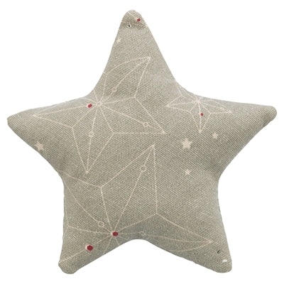 Trixie Weihnachtsspielkissen Stern mit Katzenminze, Baumwolle, Beige