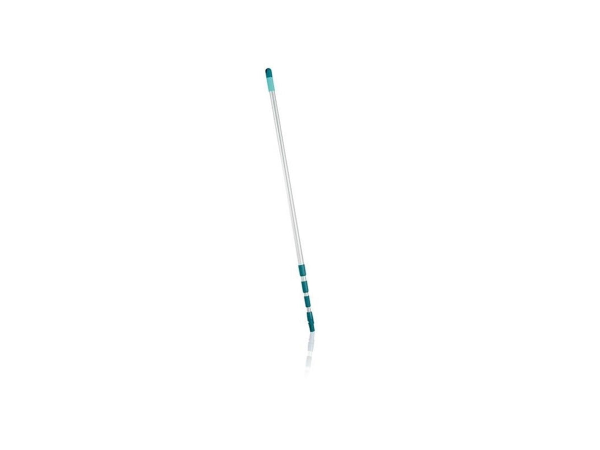 Leifheit Teleskopstiel Aluminium 130 - 400 cm - inkl. Anti-Rutsch-Kopf – 360° drehbar – Aufhängeöse – Klicksystem