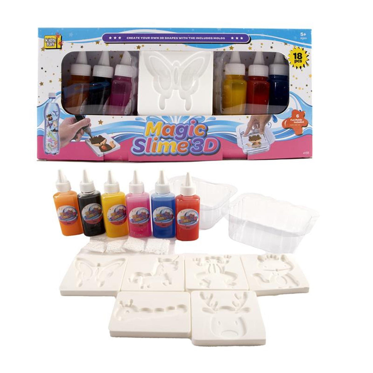 Jono Toys Zauberschleim 3D-Herstellung, 18-tlg.