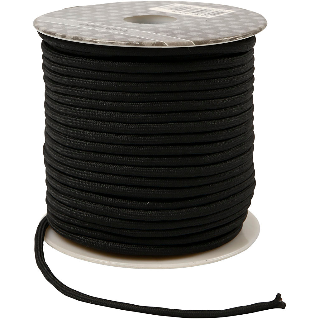 Kreativfirma Polyester Cord Black, 40 m