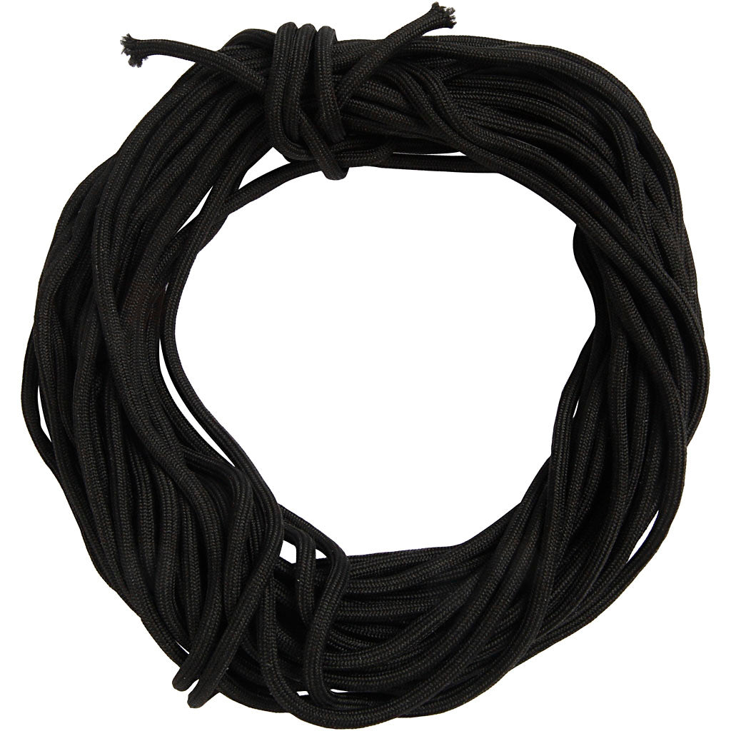 Kreativfirma Polyester Cord Black, 40 m