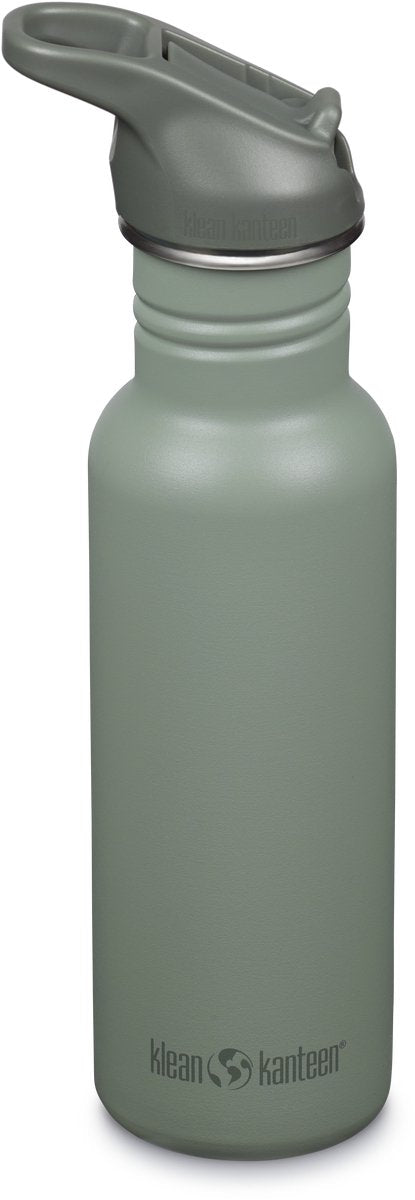 Klean Kanteen Trinkflasche – klassisch schmal – Sportverschluss mit Flip – Meeresspray – 532 ml