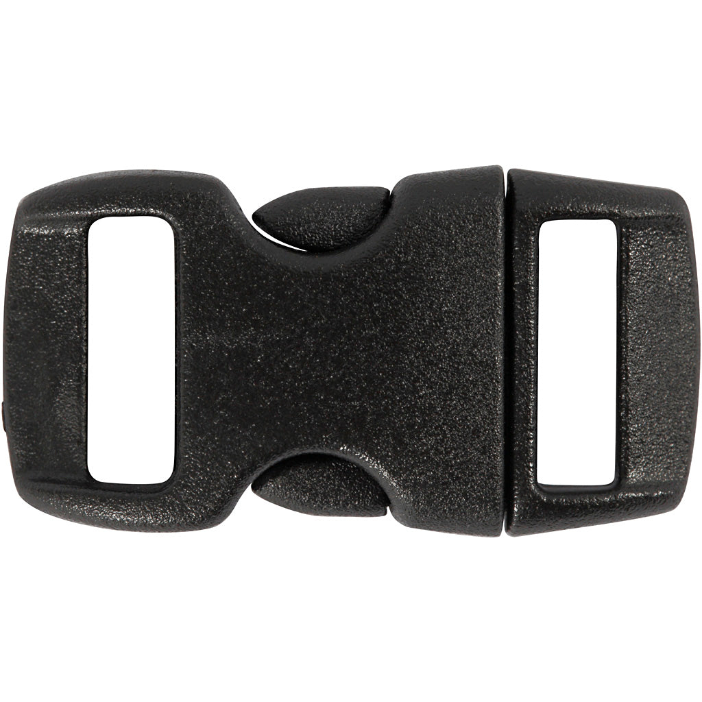 Creativ Company Click Closeure Black, 4st.