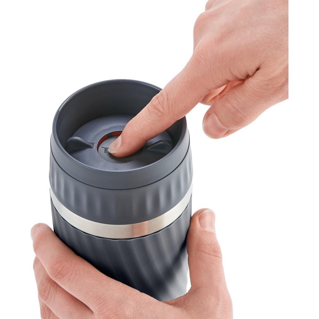 Tefal Tefal Reisebecher Easy Twist Thermobecher 0,36 l Anthrazit