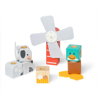 Melissa Doug Blockables Farm Friends Spielset (16-teilig) | 2 Stk