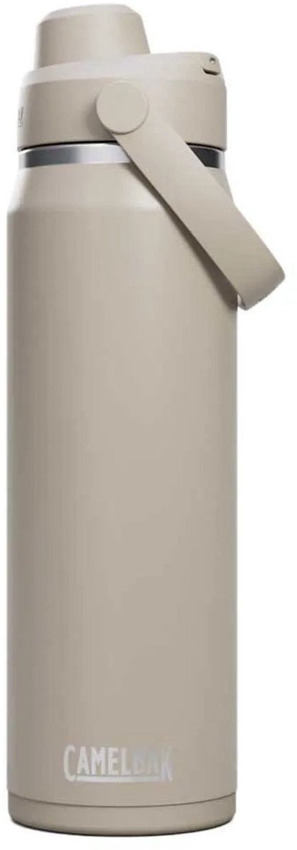 Camelbak Thrive Chug Trinkflasche – 750 ml – Edelstahl – mit Schraubverschluss – Isolierwasserflasche – Beige