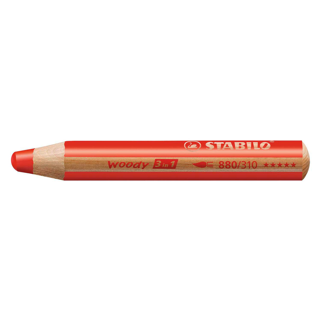Stabilo Woody 3 in 1 – Multitalentstift – Rot – pro Stück