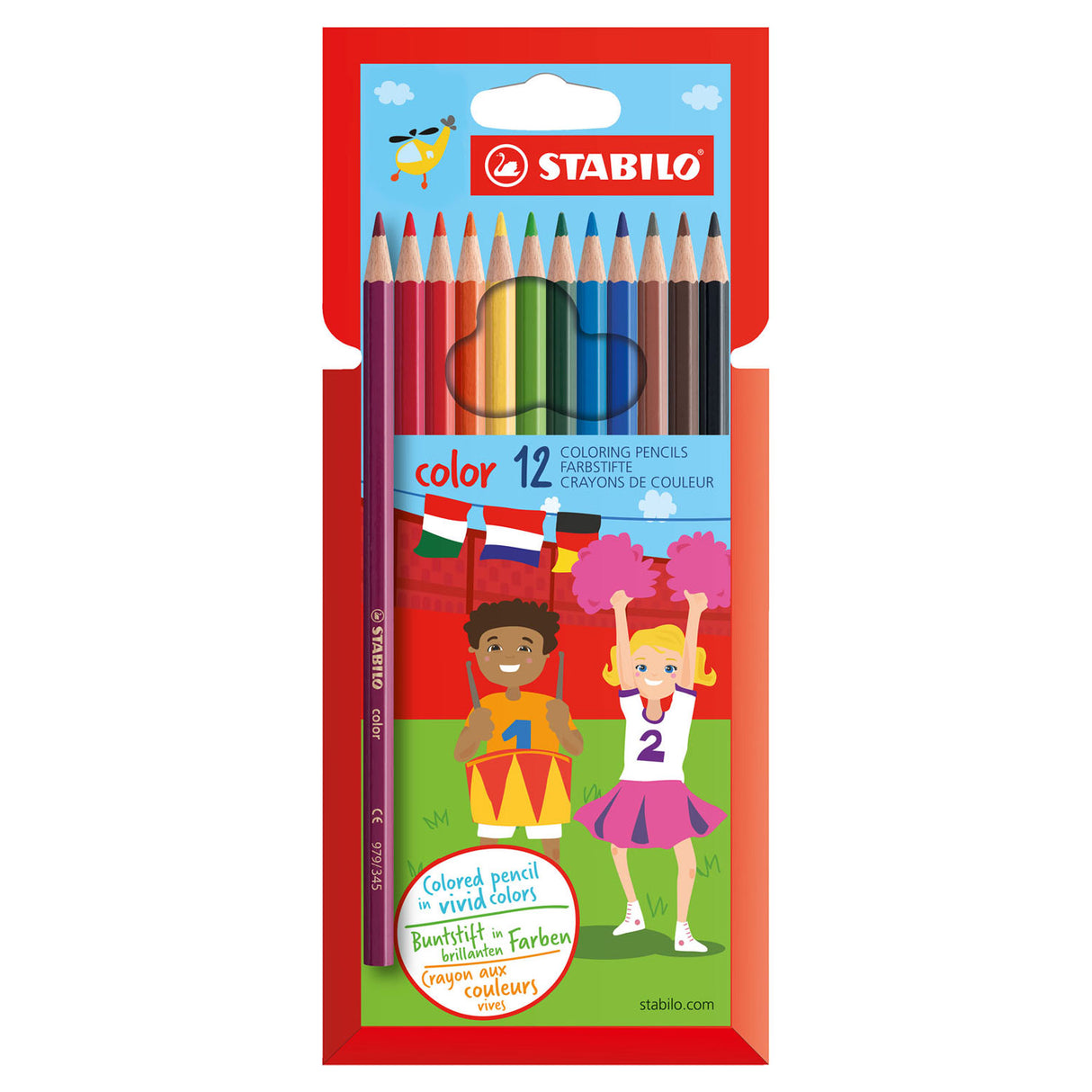 Stabilo Color Buntstiftetui 12