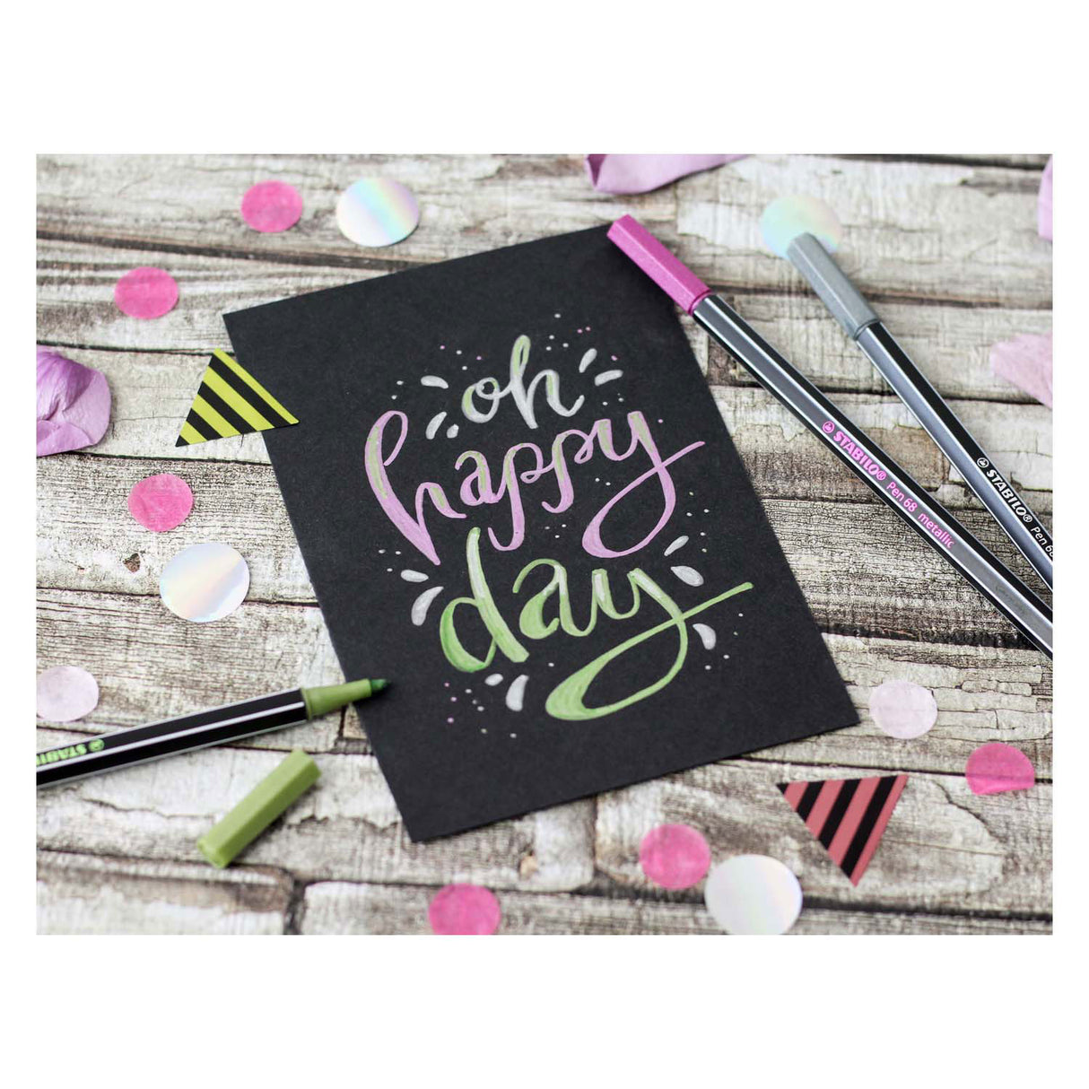 Stabilo Pen 68 Metallic - Filzstift - Hellgrün (68 843)