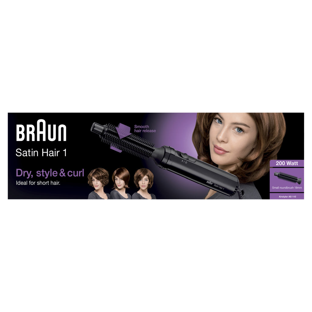 Braun AS110 Satin Hair 1 Lockenbürste Schwarz