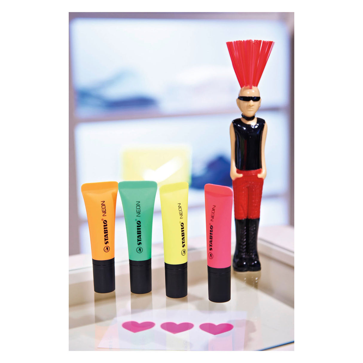 Stabilo Neon - Textmarker - Set à 4 Stück