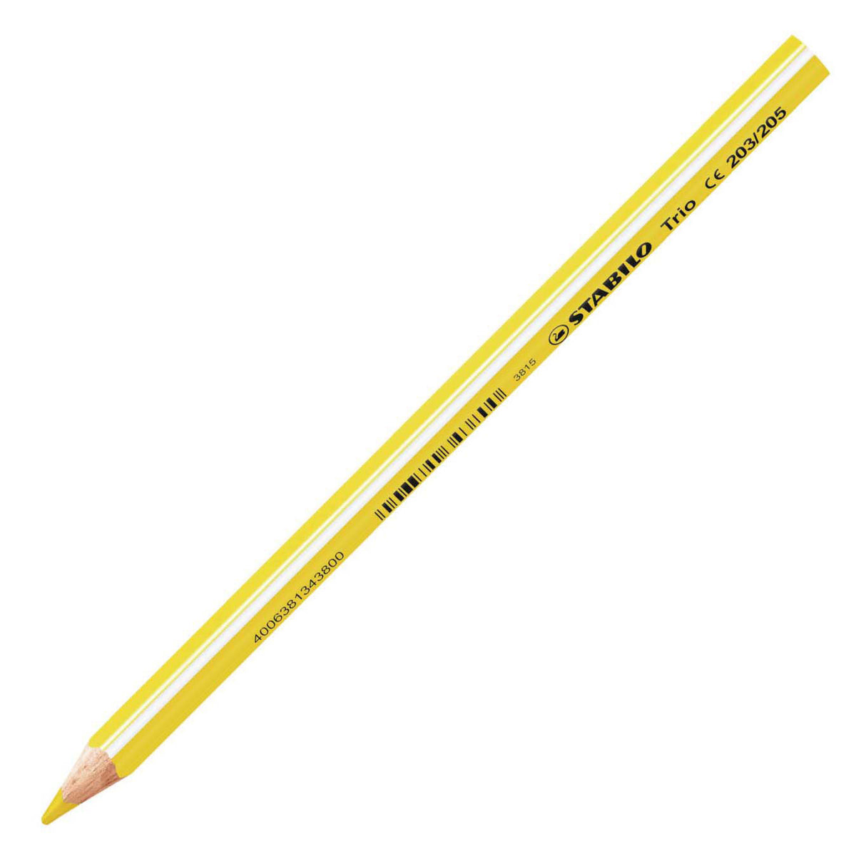 Stabilo Trio dick – dreieckige Buntstifte mit extra dicker Mine 4,2 mm – Etui mit 24 Farben