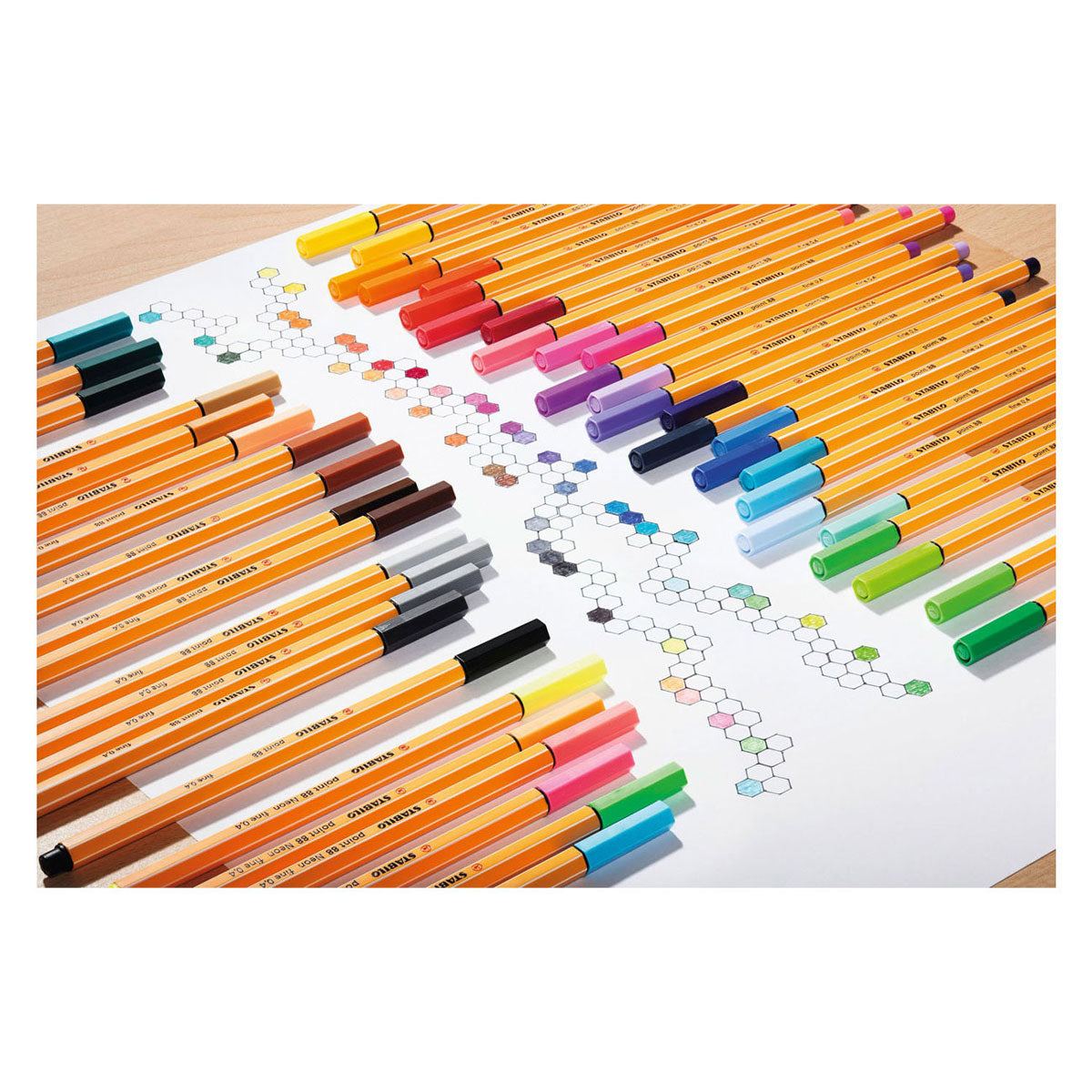 Stabilo point 88 - Fineliner - Metallset à 50 Stück
