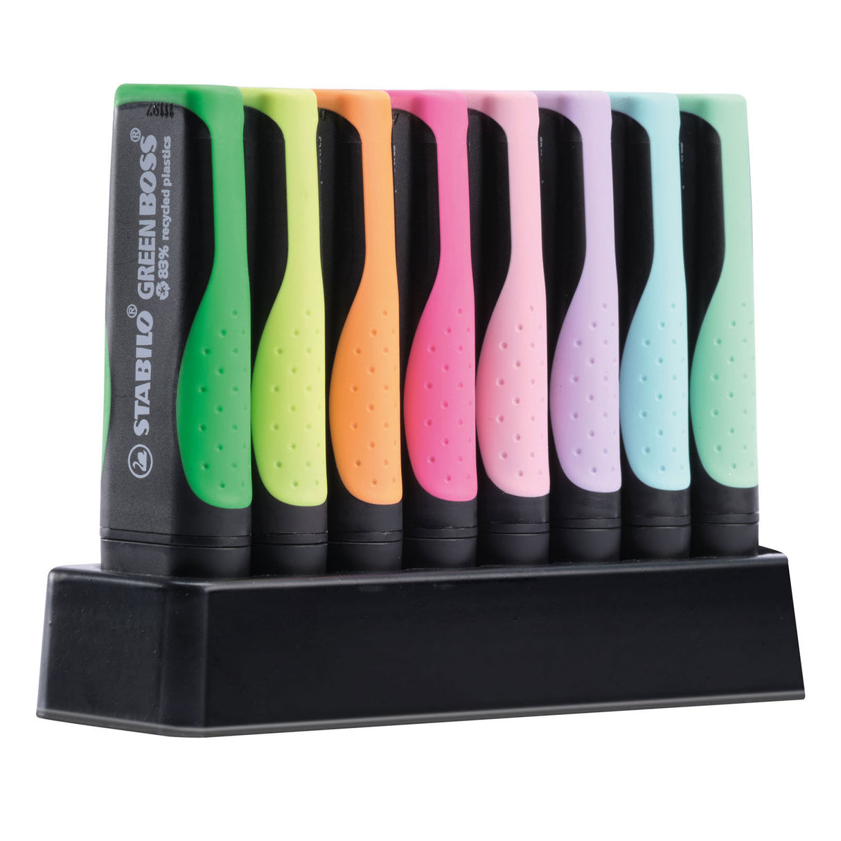 Stabilo Green Boss Pastell – Textmarker – 8-teiliges Schreibtischset