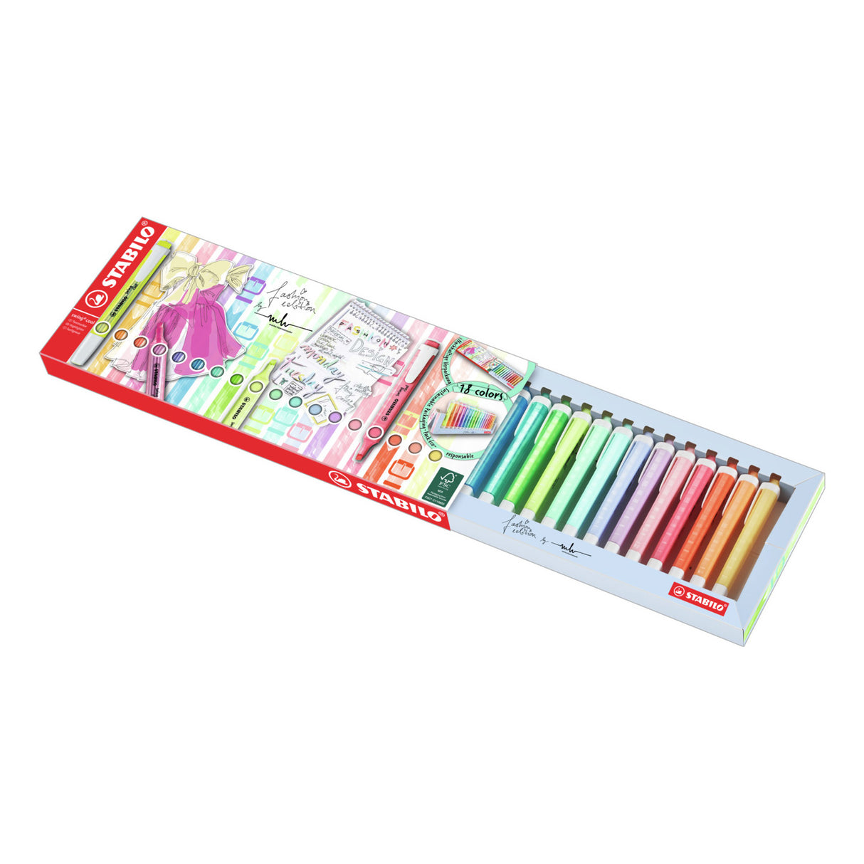Stabilo Swing Cool - Markierungsmarker - 18 Stück Deskset