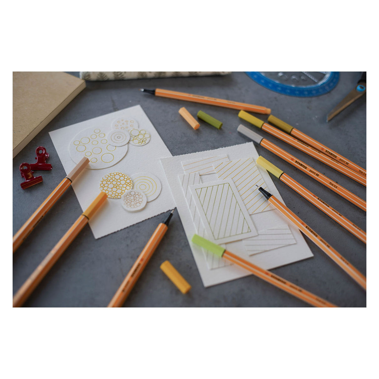 Stabilo Kreativset – Stift 68 Punkt 88 Pastell – Arty – Kombi-Federmäppchen 24-teilig