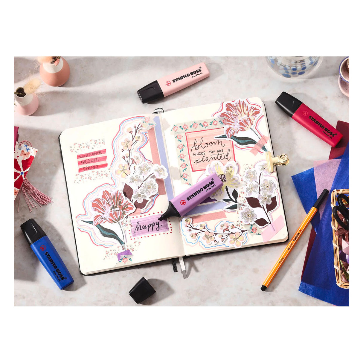 Stabilo Boss Wildflower-Highlighter – Grauviolett