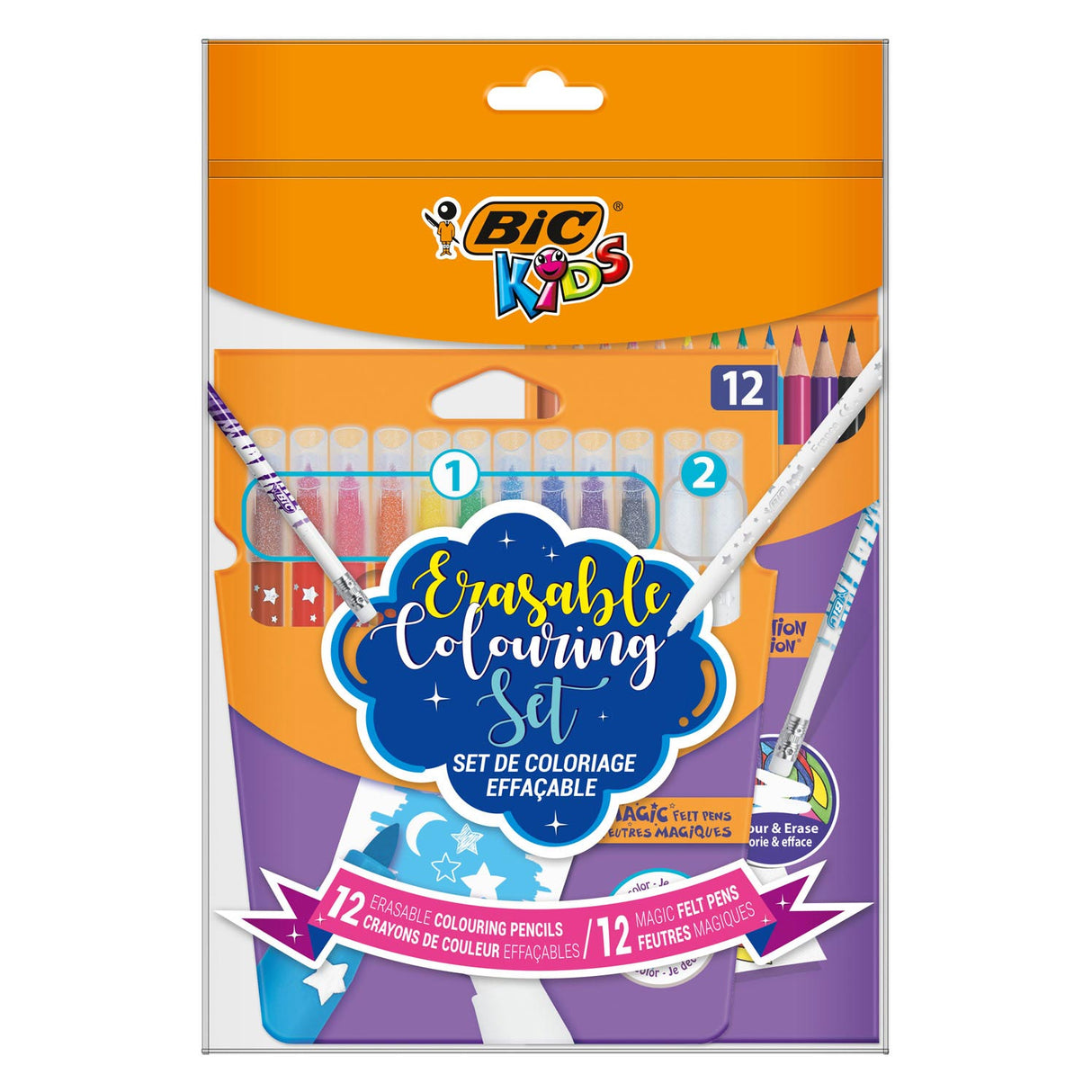 Bic Kids Zaubermarker und Buntstifte, 24 Stk.