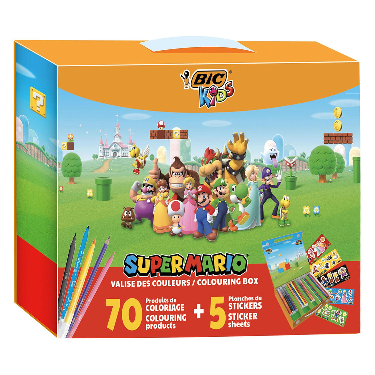 Bic Kids Super Mario Malkoffer, 70-tlg.