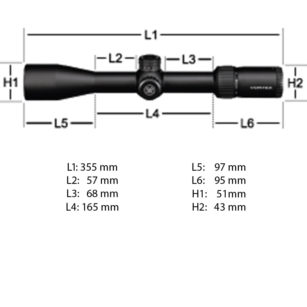 Vortex Diamondback Tactical 4-16x44 FFP Zielfernrohr, EBR-2C Absehen (MOA)