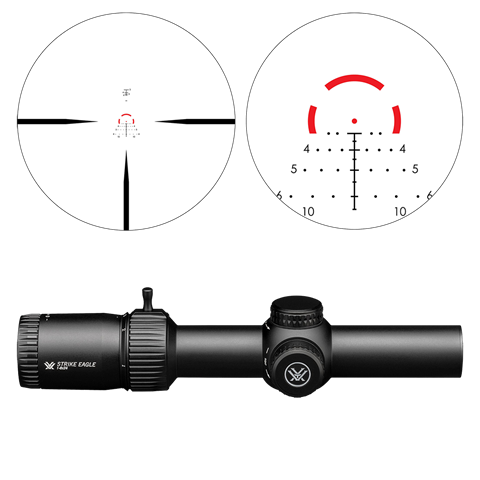 Vortex-Zielfernrohr Strike Eagle 1-8x24 SFP, AR-BDC3 (MOA)