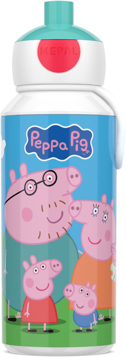 Trinkflasche, Pop-up-Campus-Peppa-Wutz