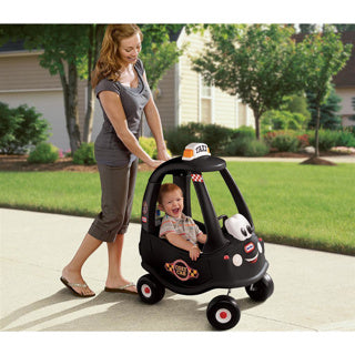 Little Tikes gemütliches Coupé mit schwarzem Taxi und Laufwagen