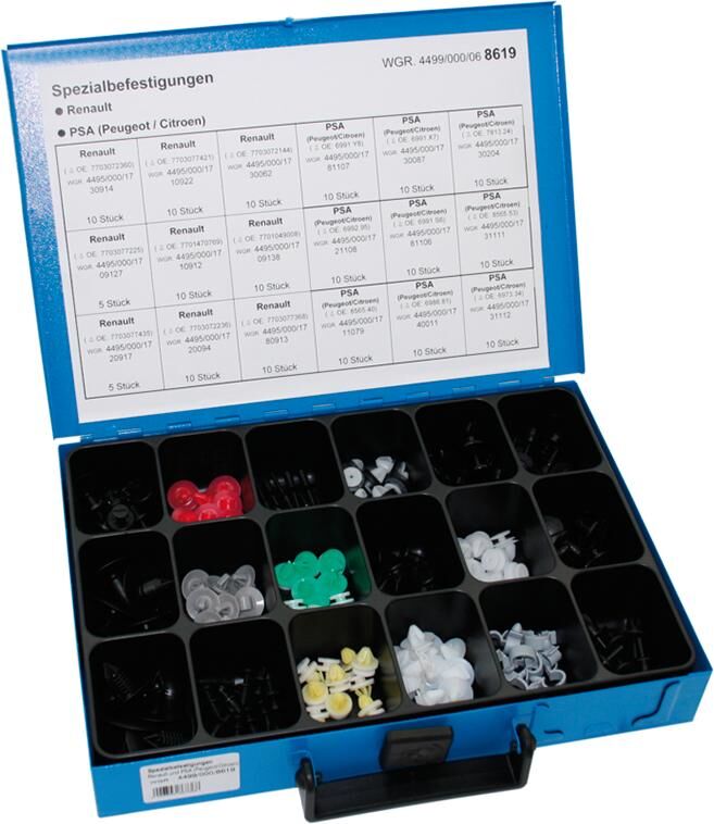 Dresselhaus Spezialaufsatz-Sortiment sort.Sonderaufsätze Renault PSA 170-tlg.