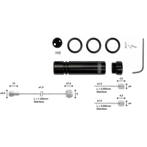 Universal Cable Splitter -Set wird mit optionaler ABS -Funktion (auf der Karte) eingestellt.