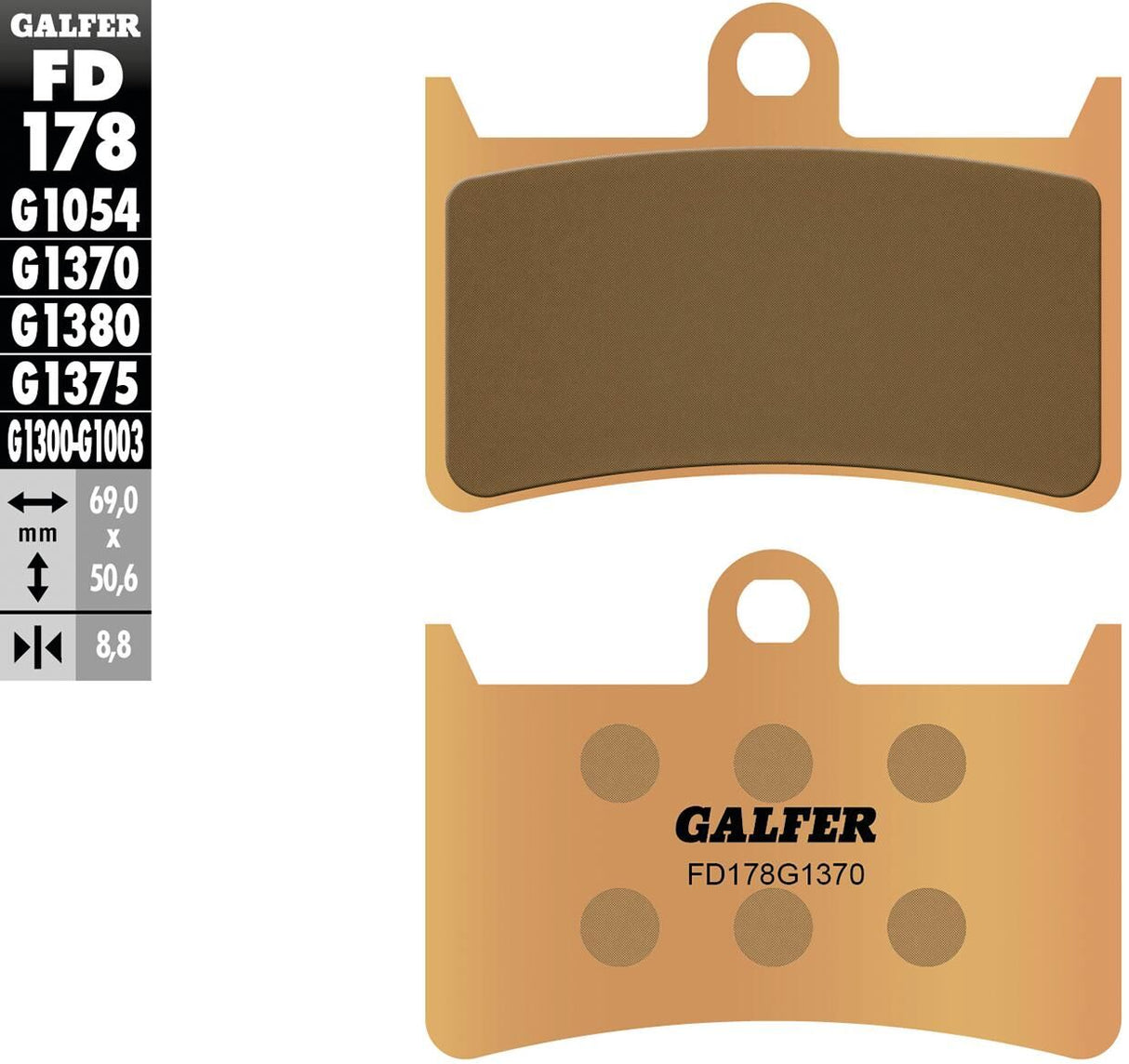 Galfer Bremsbeläge Sinter FD178 G1380