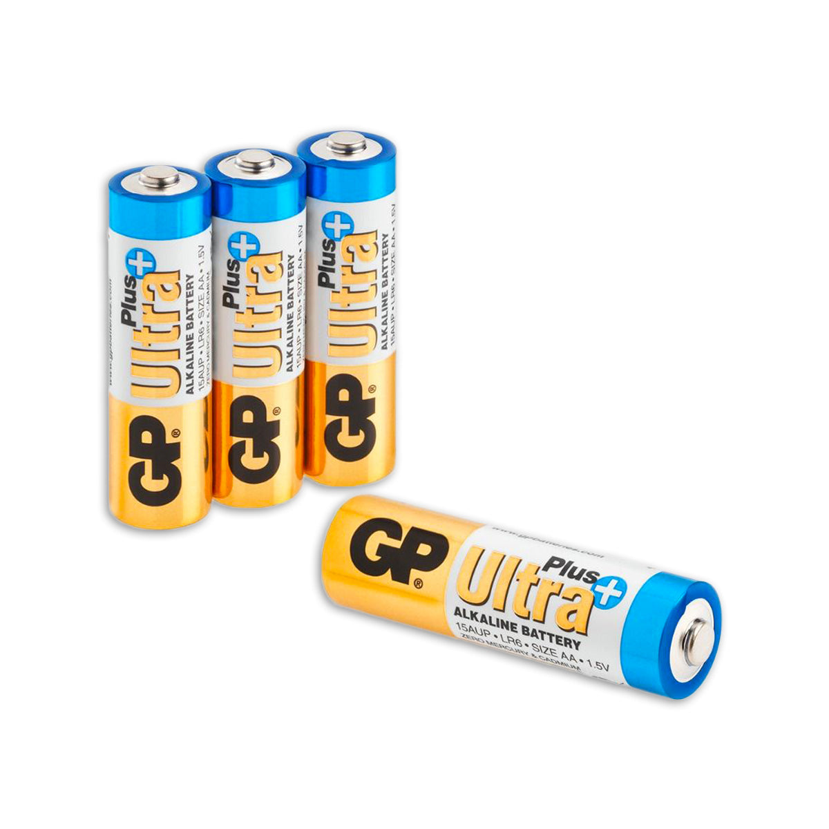 GP Ultra Plus Alkaline AA-Batterien, 4 Stück