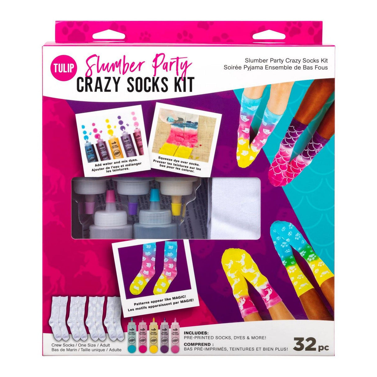 Tulpe • Crazy-Socken-Set mit Batikmuster