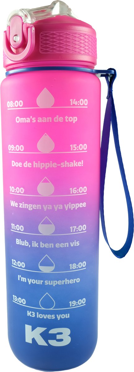 Studio 100 k3 Motivationstrinkflasche 1l