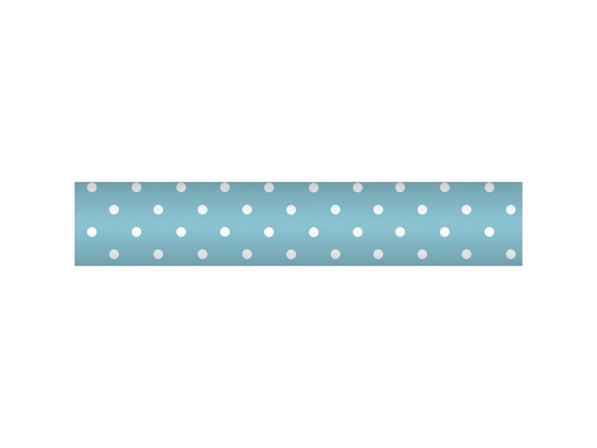 Wicotex Damastpapier 1,18x10m Türkis + Punkt