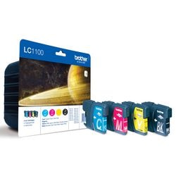 Tintenpatrone Brother LC1100BNDL Schwarz Cyan Magenta Gelb