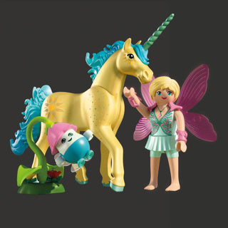 Playmobil 71842 Sammel-Einhorn Sonnenscheinblüte mit Fee | 2 Stk