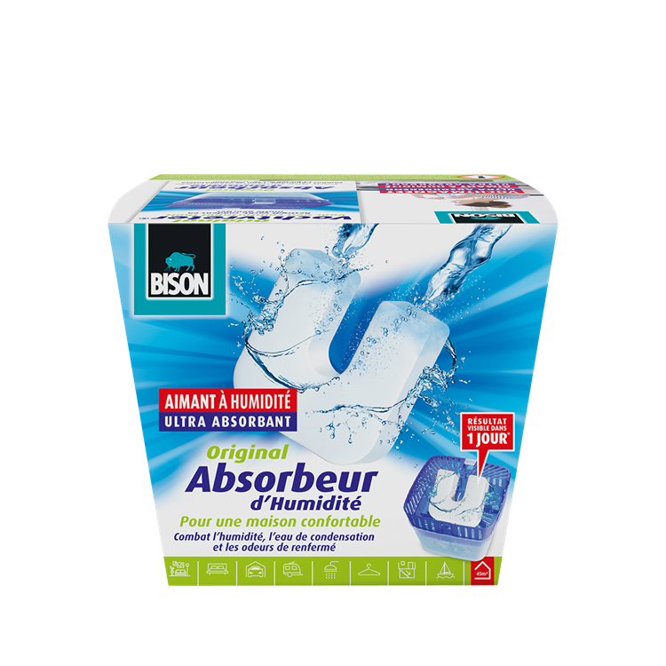 Bison Feuchtigkeitsabsorber Original Feuchtigkeitsmagnet 450gr | 2 Stk