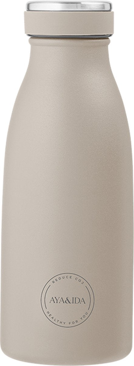 Aya ida - Trinkflasche - Thermoskanne - Wasserflasche - 350ml - Cremebeige