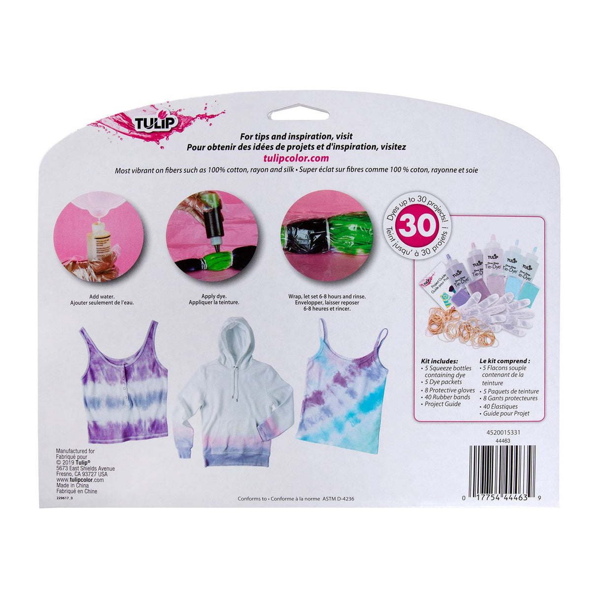 Tulip one-step tie dye tulip • tie-dye kit 5 kleuren pretty pastels