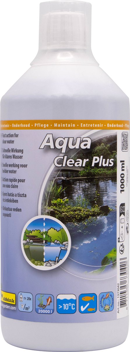 Ubbink Vijverwaterbehandlung Aqua Clear plus 1000 ml für 20000 l