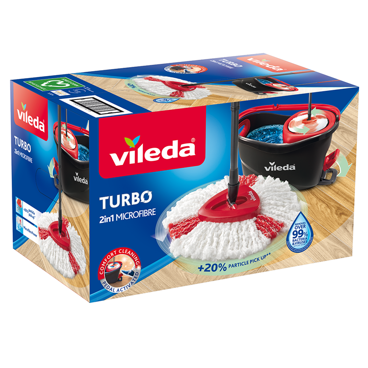 Vileda 1073565 – Turbo-Set Wischmopp-Set | 1 Stk